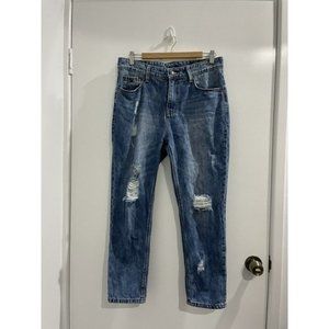 Res Denim Hi Waist Jeans Size 27 Distressed